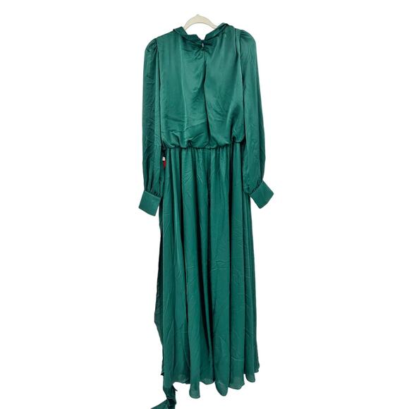 Mac Duggal 49146 Bishop Sleeve Emerald Gown 14 NWT - Picture 6 of 6